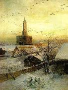 Alexei Savrasov Sukharev Tower USA oil painting artist